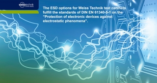 ESD protection, Weiss Technik test cabinets