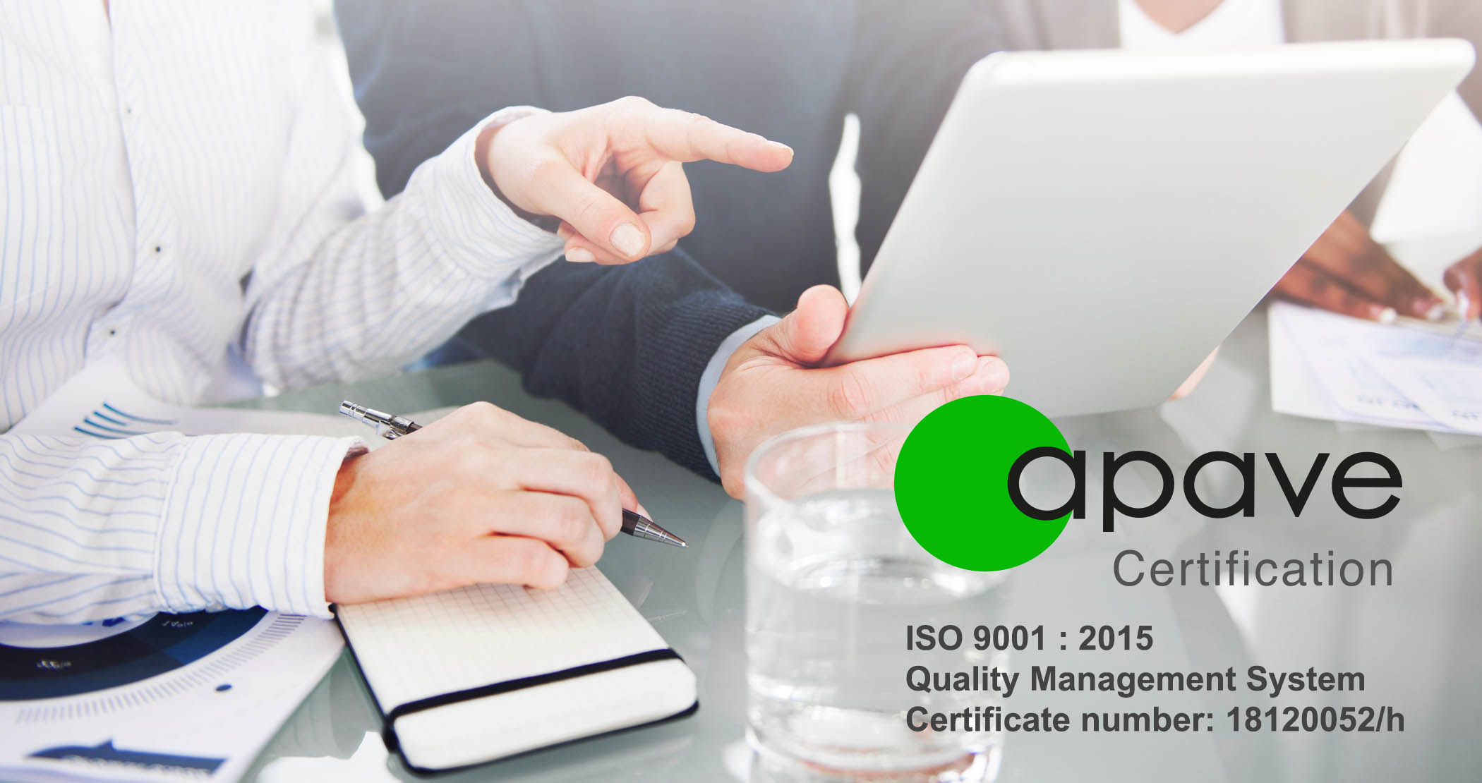 EN ISO 9001:2015 certificate